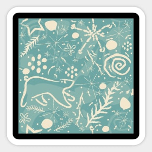 Sweet Winter Pattern Sticker